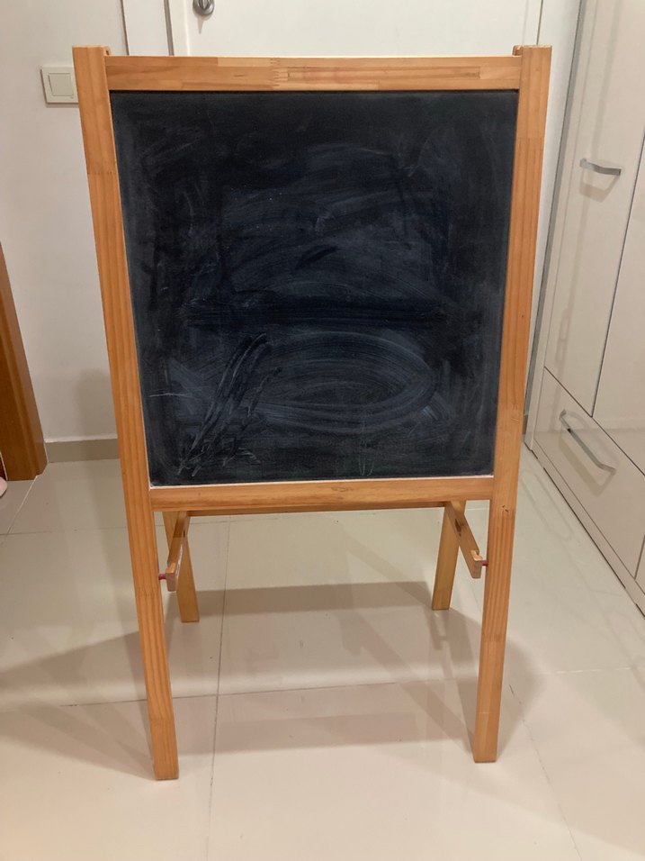 Çift Taraflı Ahşap Çocuk Yazı Tahtası - Görsel 2