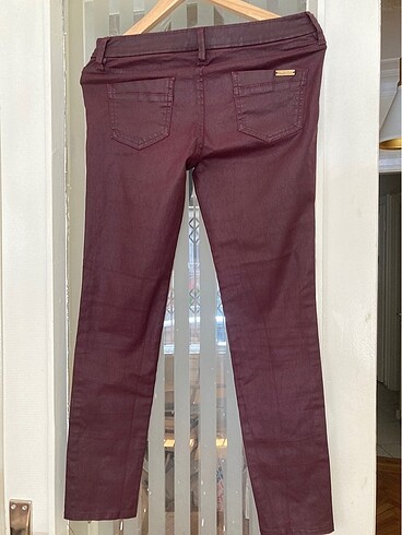 Massimo Dutti Deri görünümlü pantolon