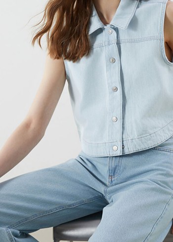 l Beden Kadın Denim yelek