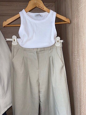 krem palazzo pants