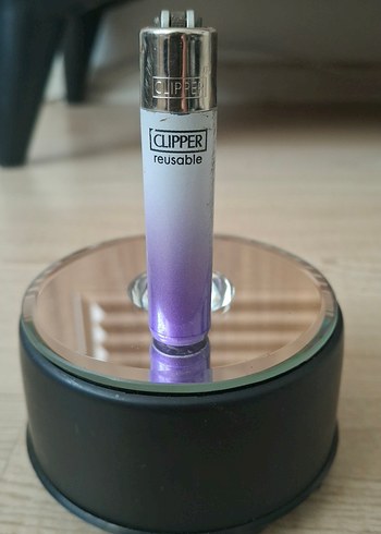 Parlak Mor Clipper Yeniden Kullanılabilir Çakmak