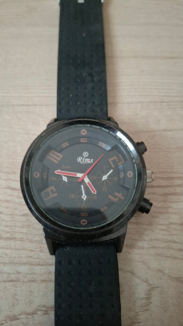 Siyah Minimalist Biker Erkek Kol Saati.PİLİ YOKTUR - Görsel 2