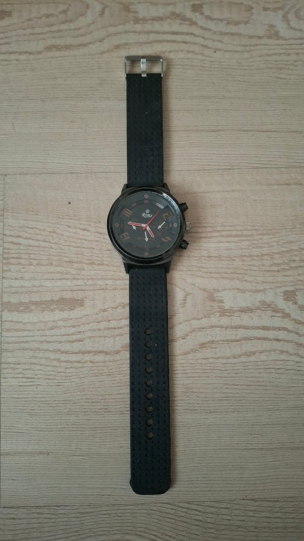 Siyah Minimalist Biker Erkek Kol Saati.PİLİ YOKTUR - Görsel 3