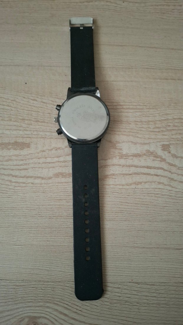 Siyah Minimalist Biker Erkek Kol Saati.PİLİ YOKTUR - Görsel 4