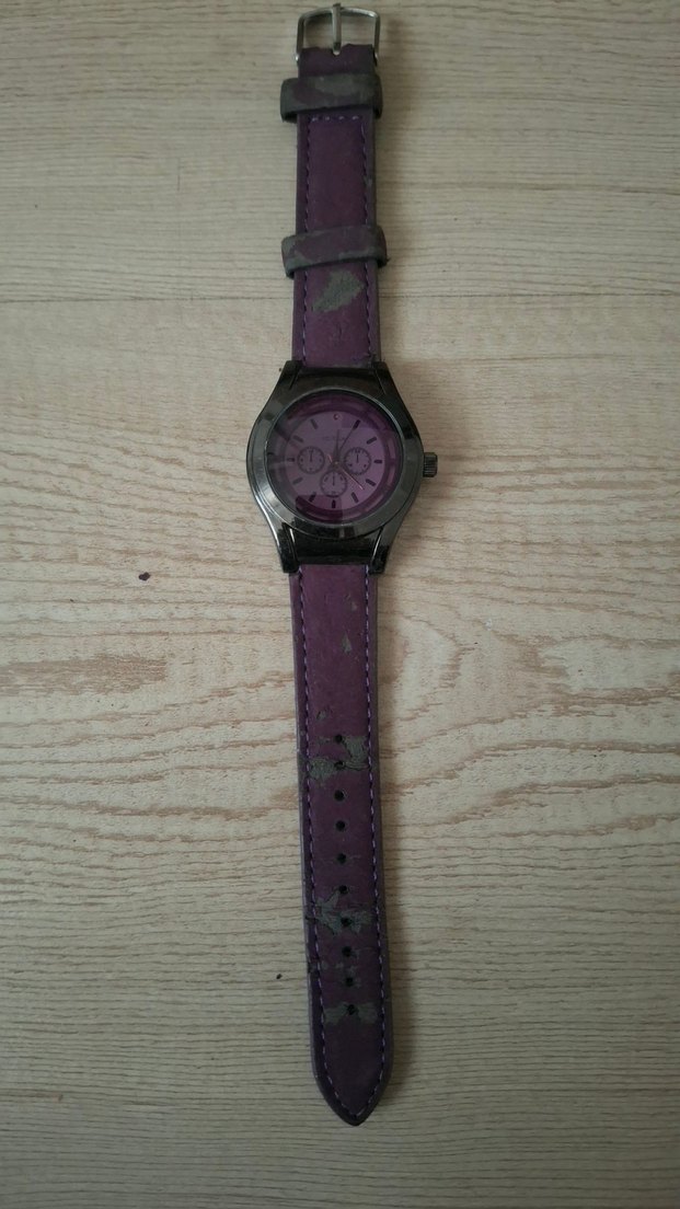 MOR RENK BAYAN KOL SAATİ.PİLİ YOKTUR - Görsel 3