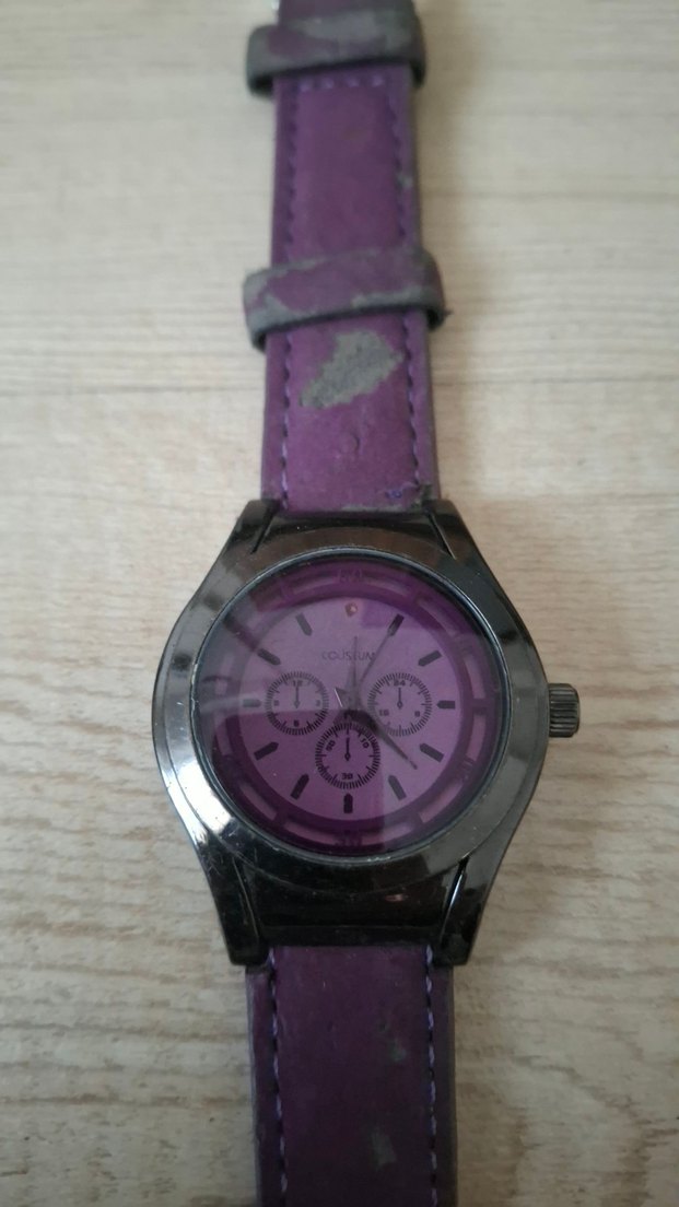 MOR RENK BAYAN KOL SAATİ.PİLİ YOKTUR - Görsel 2