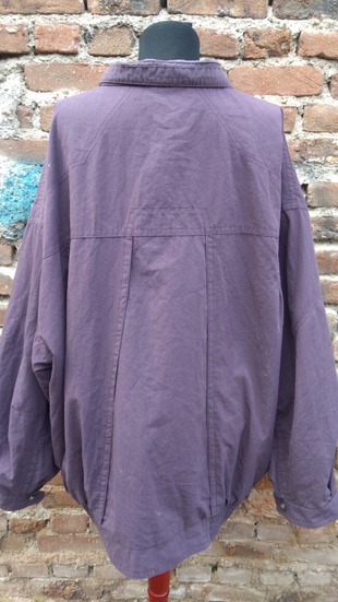 xl Beden mor Renk vintage bomber mont