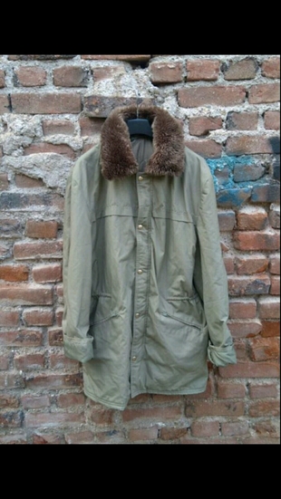 xl Beden Vintage kürklü parka