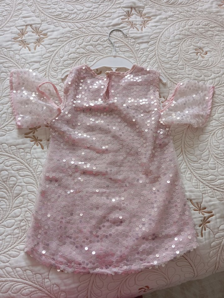 Pembe Kız Çocuk Pul Detaylı üst - Görsel 2