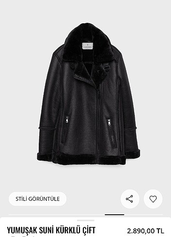 m Beden siyah Renk Stradivarius mont deri