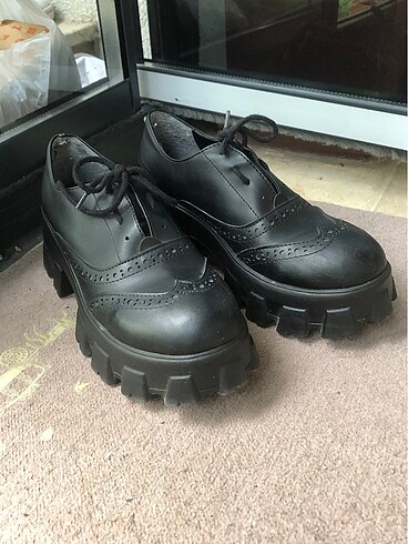 38 Beden Bambi Platform Oxford ayakkabı