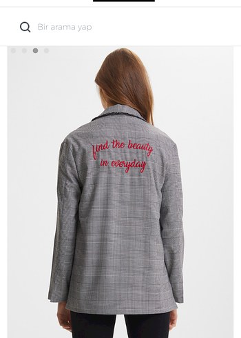 Gri Regular Fit Kadın Blazer Ceket - Görsel 2