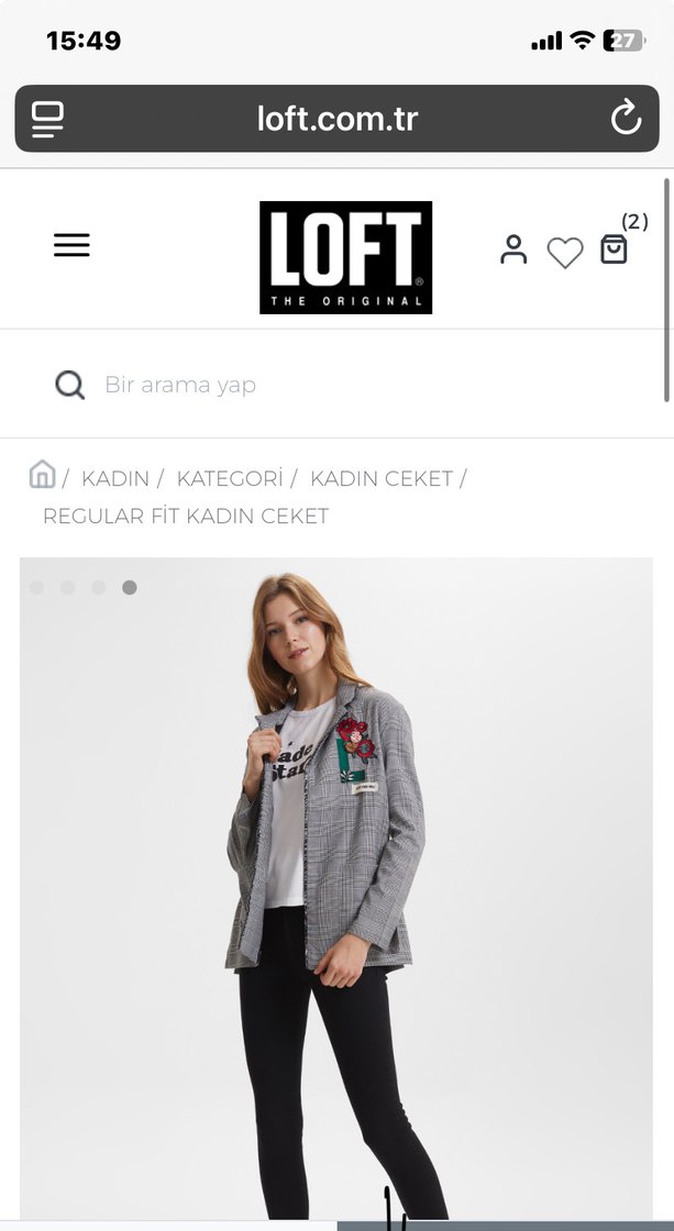 Gri Regular Fit Kadın Blazer Ceket - Görsel 3