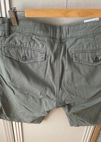 Gri Pamuklu Rahat Kesim Erkek Şort - Görsel 3