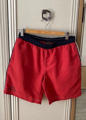 Kappa Erkek Kırmızı Fermuarlı Yüzme Şortu - Görsel 2