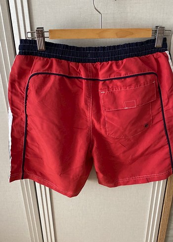 Kappa Erkek Kırmızı Fermuarlı Yüzme Şortu - Görsel 3