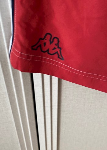 Kappa Erkek Kırmızı Fermuarlı Yüzme Şortu - Görsel 6