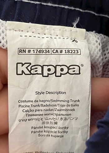 Kappa Erkek Kırmızı Fermuarlı Yüzme Şortu - Görsel 7