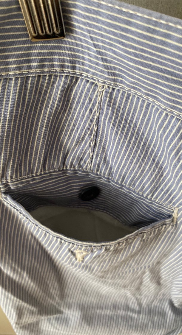 Gri Düğmeli Erkek Denim Şort - Görsel 5