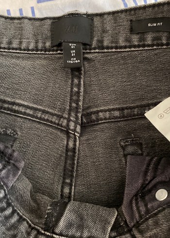 Gri Denim Erkek Midi Şort - Görsel 5