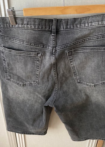Gri Denim Erkek Midi Şort - Görsel 3