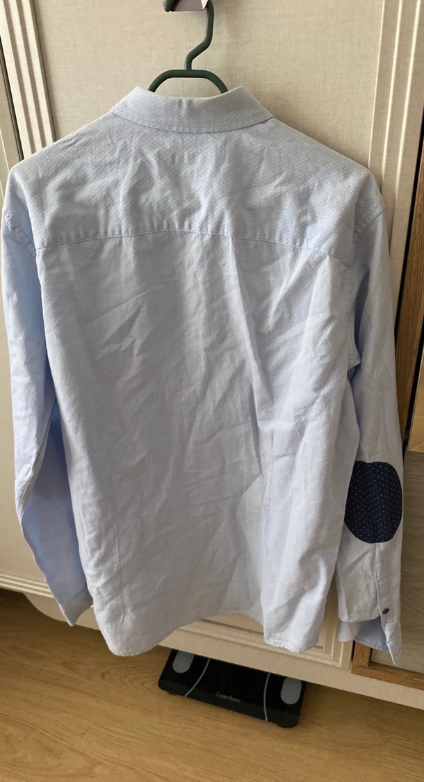 Erkek Beyaz Keten Uzun Kollu Gömlek - Görsel 4