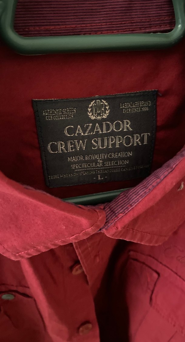 Bordo Pamuklu Uzun Kollu Erkek Gömlek - Görsel 2