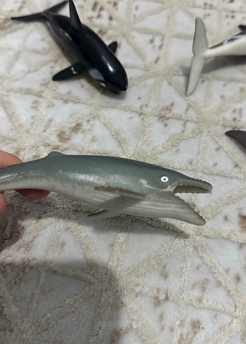 Küçük Koyu Renkli Balina Aksiyon Figürleri - Görsel 6