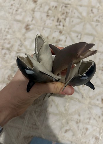 Küçük Koyu Renkli Balina Aksiyon Figürleri - Görsel 9