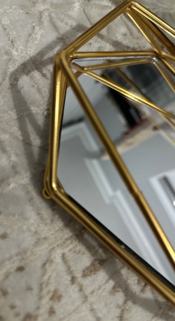 Kız isteme tepsisi aynalı altın renk makas - Görsel 3