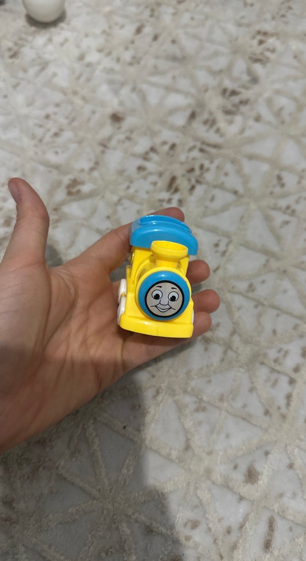 Renkli Mavi sarı oyuncak tren kalemtıraş - Görsel 3