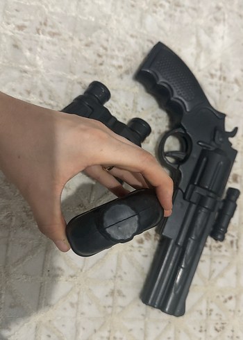 Siyah Oyuncak Tabanca ve Aksesuarları - Görsel 9