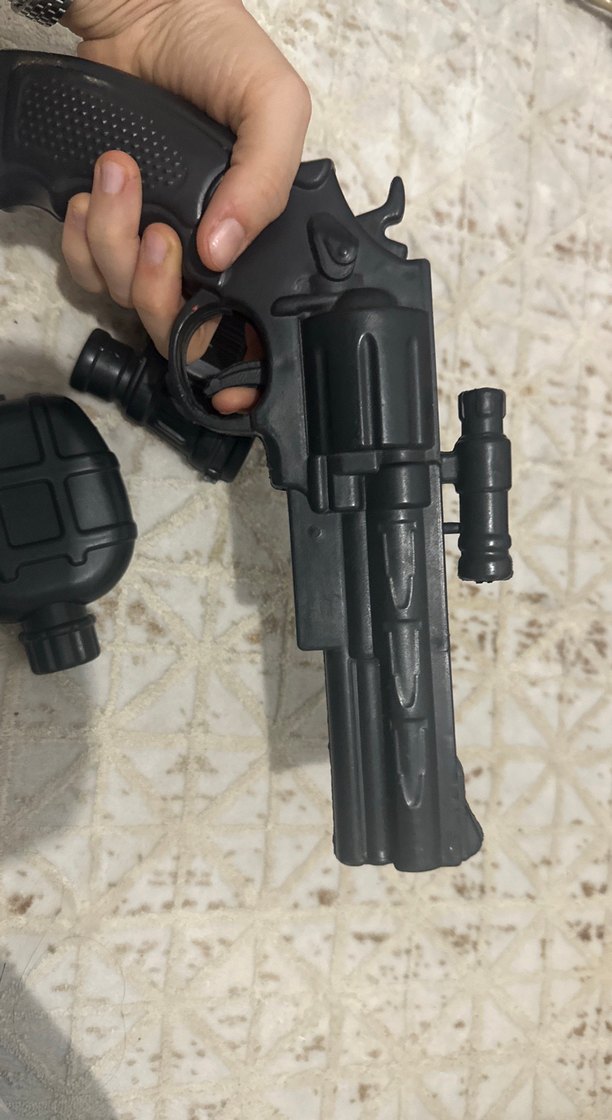 Siyah Oyuncak Tabanca ve Aksesuarları - Görsel 4