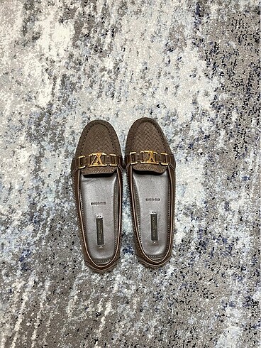 36 Beden kahverengi Renk Louis Vuitton kahverengi loafer