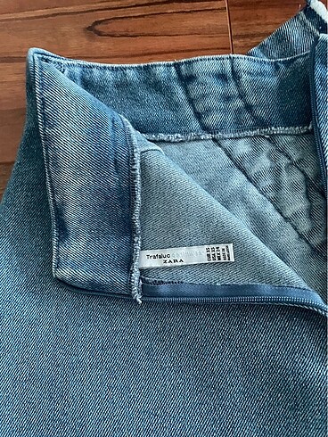 xs Beden mavi Renk Zara mini jean etek