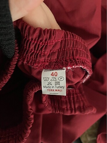 40 Beden bordo Renk Scrubs Alt Forma