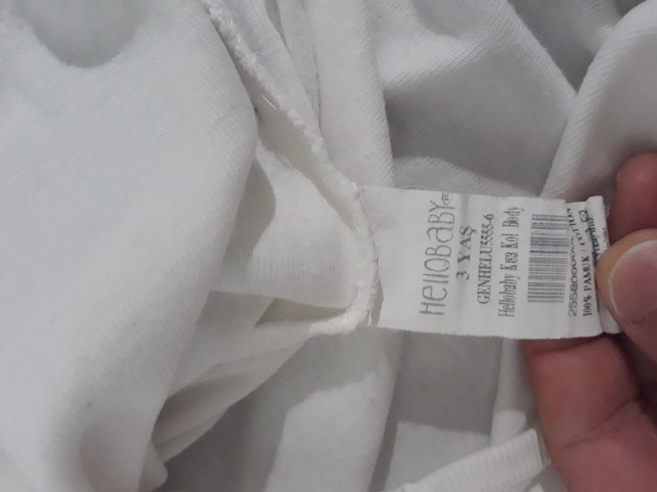 Beyaz Kısa Kollu Bebek Body (3'lü) - Görsel 3