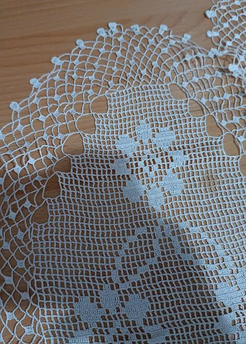 El İşi İşlemeli dantel 3 adet - Görsel 3