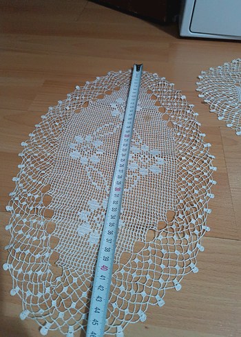 El İşi İşlemeli dantel 3 adet - Görsel 7