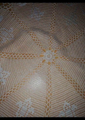 Klasik İşlemeli Dantel fiskos Masa Örtüsü - Görsel 4