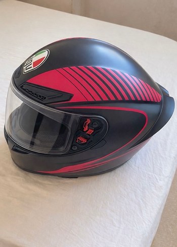 Pembe Siyah Kask AGV Markalı - Görsel 2