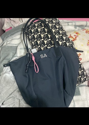 Fermuarlı Siyah Kadın Günlük Çanta pull and bear