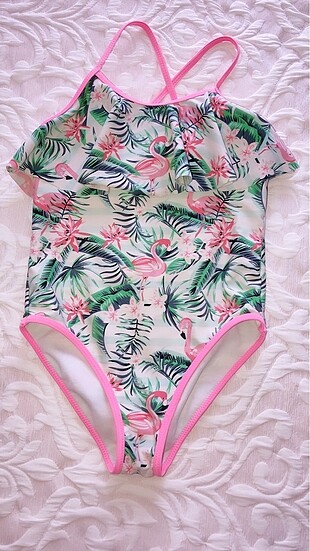 8 Yaş Beden Flamingo desen mayo