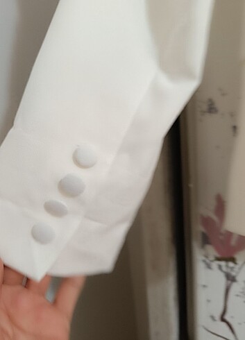 36 Beden beyaz Renk Blazer Ceket