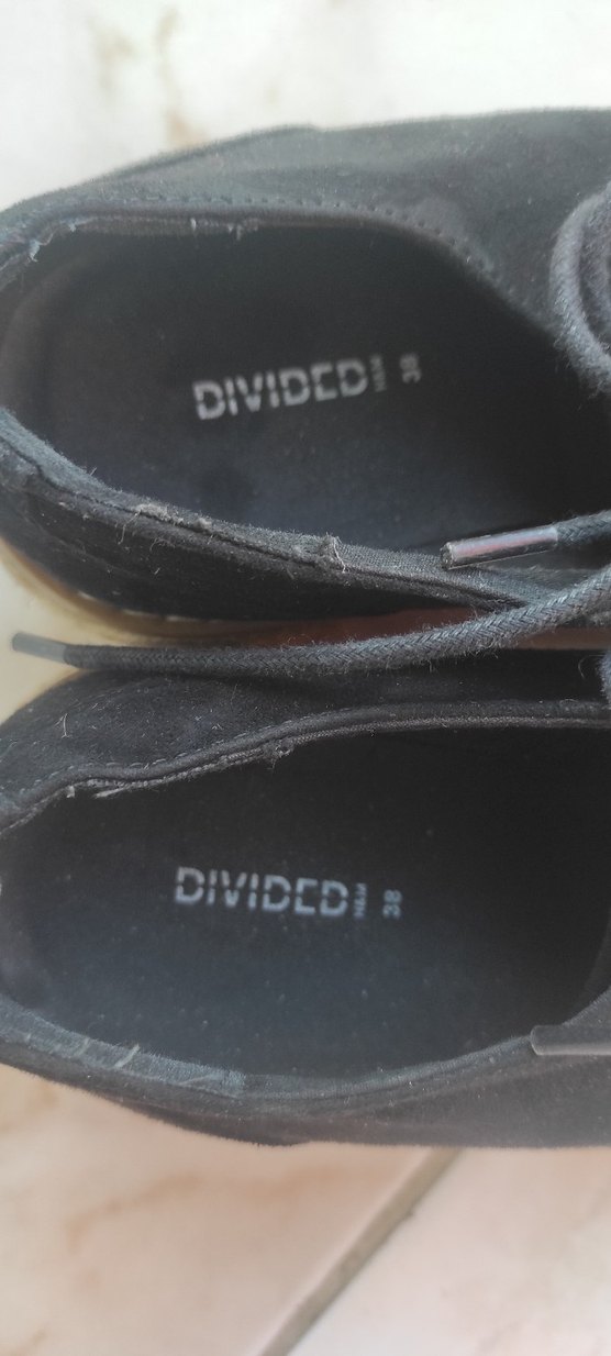 Siyah Süet Dolgu Topuklu Kadın Espadril DİVİDED - Görsel 5