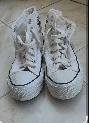 36 Beden beyaz Renk ORİJİNAL CONVERS SPOR AYAKKABI