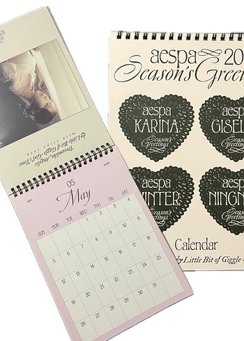 aespa season greetings 2024 takvim