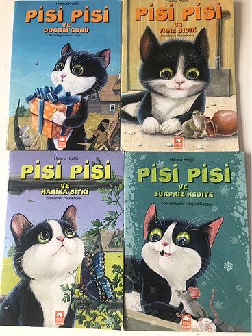 Pisi pisi hikaye kitabı 4?lü set