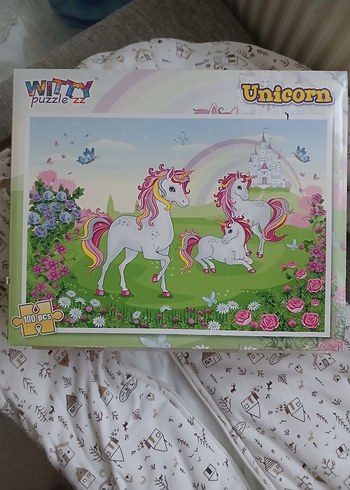 Fisher Price Renkli Unicorn 100 Parcalik Cocuk Puzzle