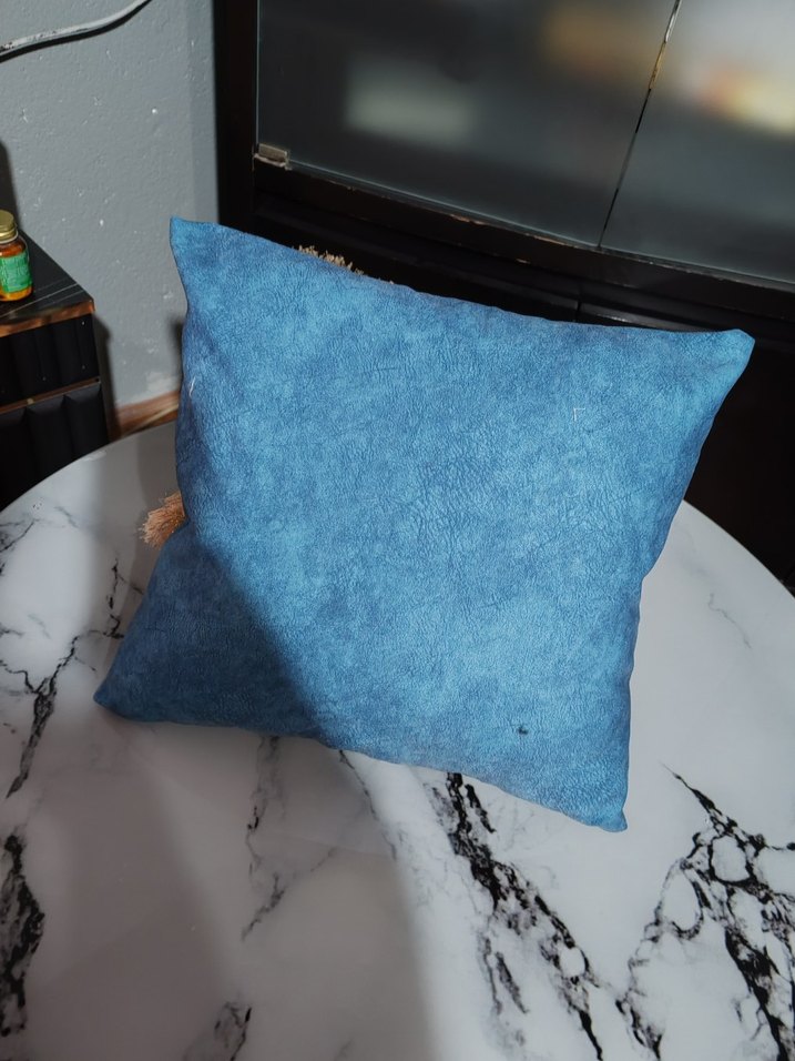 Bohem Tarzda Mavi Yastık Kılıfı - Görsel 2